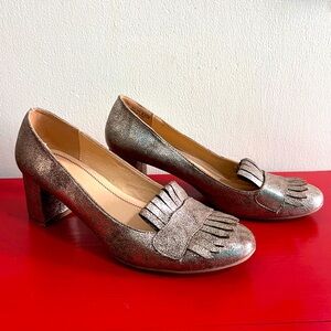 Chinese Laundry metallic copper heels sz 8.5